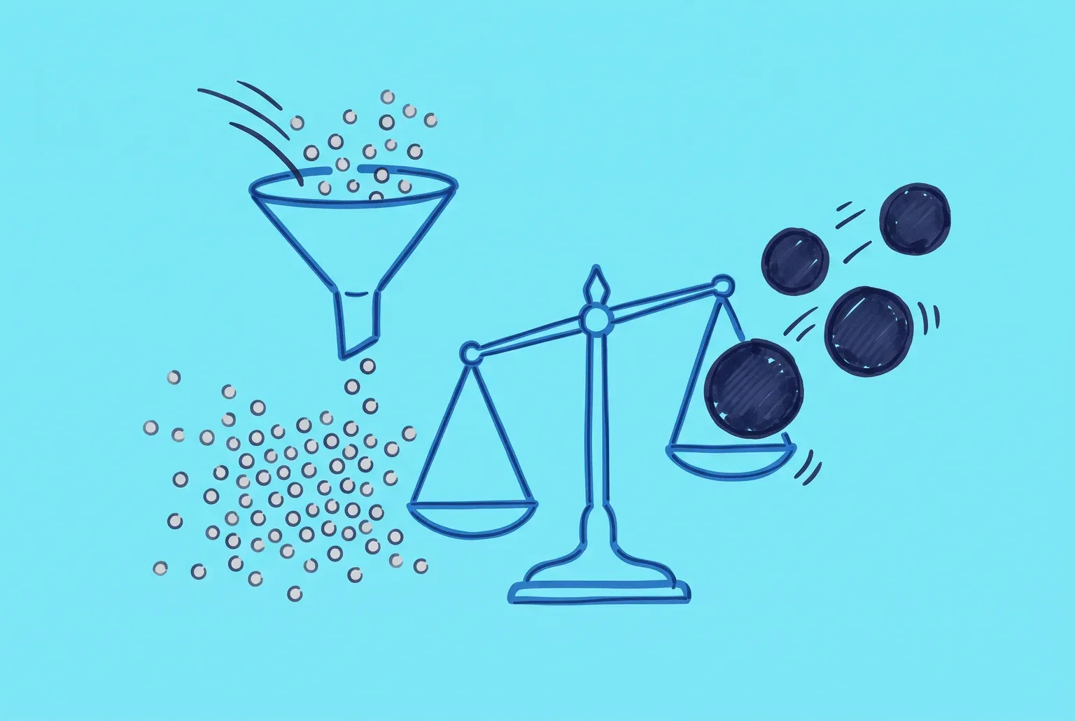 For niche B2B terms, a handful of high-intent searches can outweigh a whole cloud of cheap generic clicks.